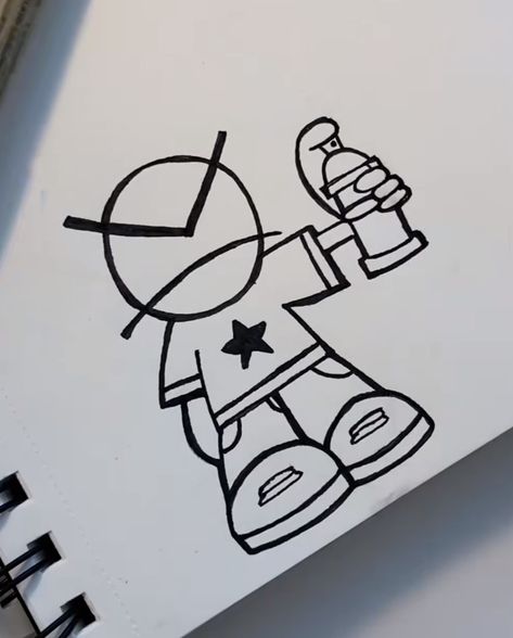 Lil Dude Drawing, Best Teacher Drawing, Things You Can Draw, Easy Graffiti Characters, Cool Graffiti Drawings, Simple Graffiti Characters, Graphic Words Design, Graffiti Drawing Easy, Easy Drawing Ideas For Beginners Simple