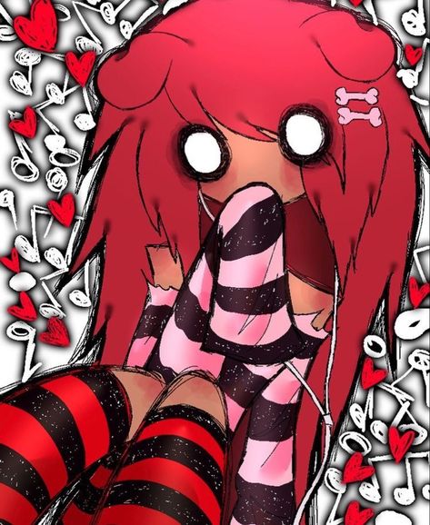 Discord Server, Stockings, Red, Anime, Hair