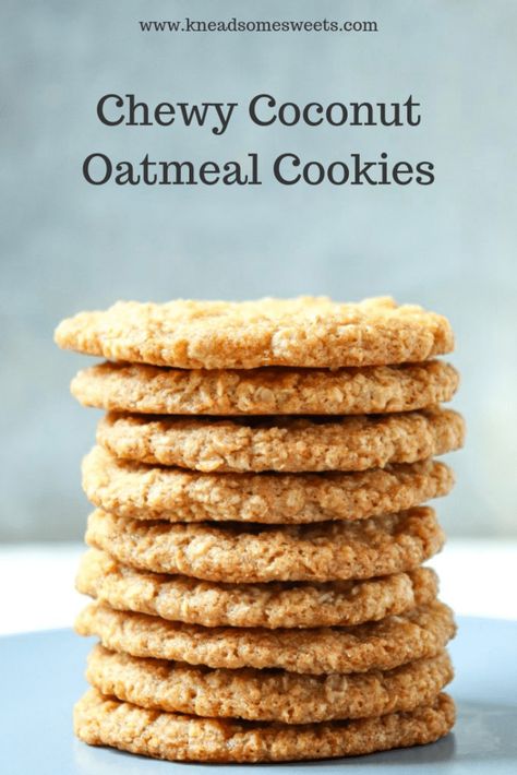 Flourless Oatmeal Cookies, Oatmeal Coconut Cookies, Coconut Oatmeal, Cooking Oatmeal, Brownies Cookies, Almond Flour Recipes, Coconut Cookies, Gluten Free Cookies, Spaghetti Squash