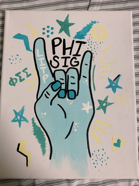 Sorority Canvas Phi Sigma Sigma, Phi Sigma Sigma Canvas, Sorority Canvas Art, Phi Sigma Sigma, Sorority Canvas, Delta Gamma, Sorority, Canvas Art, Canvas