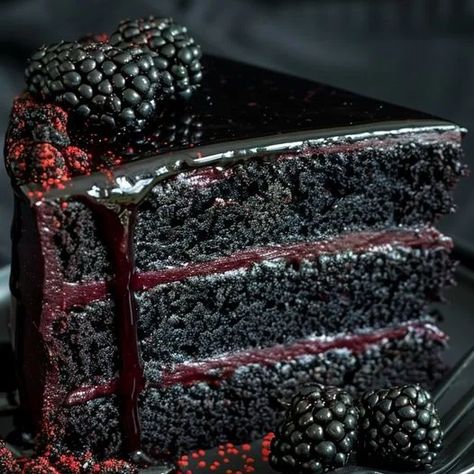 Create magic with our Blackberry Velvet Delight recipe, a perfect dessert for celebrations. Indulge in layers of velvet cake Black Velvet Cakes, Blackberry Cake, Chocolate Espresso, Dessert Dips, Velvet Cake, Unsweetened Cocoa, Chocolate Ganache, Chocolate Flavors, Let Them Eat Cake