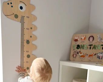 yasin's favorite items - Etsy Baby Boy Nursery Dinosaur, Dinosaur Baby Room, Dinosaur Nursery Theme, Height Chart For Kids, Baby Dinosaur Nursery, Kids Height Chart, Dinosaur Nursery Decor, Dinosaur Room Decor, Ikea Nursery