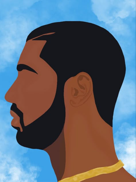 Minimalist side profile of drizzy drake from the nothing was the same album cover Drake Album Cover Painting Easy, Nothing Was The Same Drake Album Cover Painting, Nothing Was The Same Drake Album Cover, Drake Painting Canvases Easy, Drake Album Cover Drawing, Drake Painting Canvases, Easy To Draw Album Covers, Drake Canvas Paintings, Drake Album Cover Painting