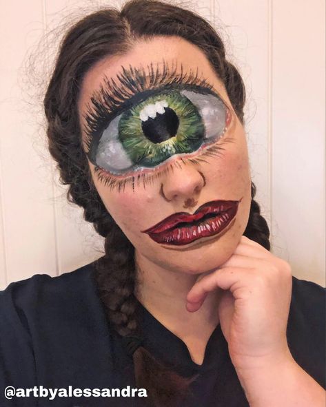 Character Makeup Looks, Crazy Eye Makeup, Future Makeup, Creepy Halloween Makeup, Special Fx Makeup, Horror Makeup, Character Makeup, Special Effects Makeup, Creative Eye Makeup