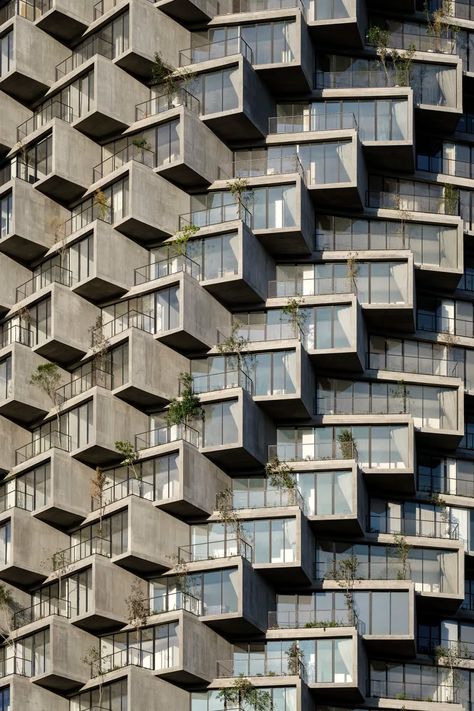 Thesis Architecture, Architectural Textures, Arch Facade, Bjarke Ingels Group, Urban Tree, Residential Tower, Bjarke Ingels, Mix Use Building, Concrete Sculpture