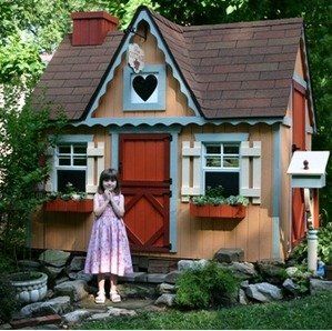 Hobit Houses, Victorian Playhouse, Little Cottage House, Playhouse Kits, Storage Shed Kits, Little Cottages, English Decor, Shed Kits, Playhouse Outdoor