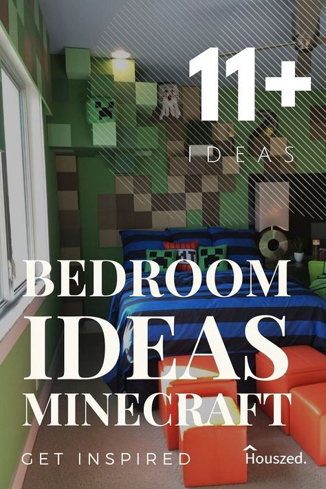 11+ Minecraft Bedroom Ideas That Rock in 2023 | Houszed Foster Room Ideas, Arcade Room Ideas, Minecraft Wall Decor, Boys Gaming Bedroom, Boys Minecraft Bedroom, Swing Set Makeover, Minecraft Room Designs, Room Decor Minecraft, Minecraft Decoration Ideas