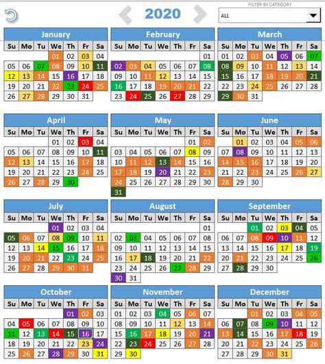 Dynamic annual calendar in Excel, with a practical entry form. Manage your events / tasks / reminders easily! Excel Spreadsheets Templates, Annual Planning, Interactive Calendar, Excel Calendar, Calendar Reminder, Planning Calendar, Excel Tips, Computer Work, Daily Checklist