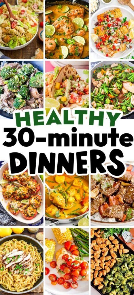 23 Healthy 30 Minute Dinners for No-Fuss Weeknight Meals - ZEN AND HONEY Easy Healthy Tasty Dinner Recipes, Dinner Meals Prep, Easy Weekday Meals Dinners, Lazy Healthy Eating, Tuesday Dinner Ideas Healthy, Not Heavy Dinner Recipes, Healthy Meal Recipes Dinners, Less Than 30 Minute Meals Dinners, 15 Min Healthy Meals