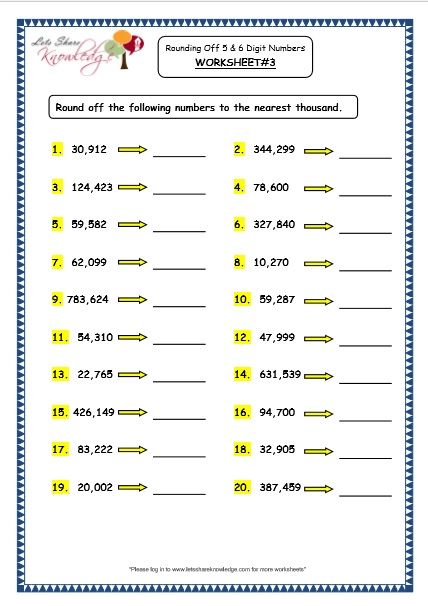 Grade 4 Maths Resources (1.3 Rounding Off to the Nearest Ten, Hundred and Thousand Printable Worksheets) Rounding Off Numbers, Rounding Decimals Worksheet, Dot Numbers, Rounding Worksheets, Rounding Whole Numbers, Third Grade Math Worksheets, Rounding Numbers, Christmas Math Worksheets, Letter Recognition Worksheets