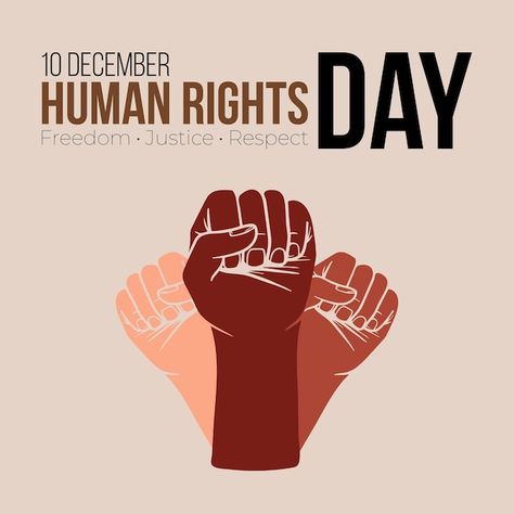 Vector human rights day world internatio... | Premium Vector #Freepik #vector Danger Background, Human Rights Day, 10 December, Graphic Design Ads, Sports Graphic Design, Psd Icon, International Day, Social Media Design Graphics, Vector Photo