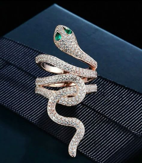 Slytherin Fashion, Expensive Jewelry Luxury, S Ring, Snake Jewelry, Magical Jewelry, Expensive Jewelry, Stacked Jewelry, Jewelry Photography, Jewelry Design Necklace