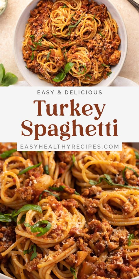 Pepper Ground Turkey, Easy Ground Turkey Recipes For Dinner, Healthy Spaghetti Recipes, Ground Turkey Pasta Recipes, Healthy Ground Turkey Recipes, Recipes With Ground Turkey, Ground Turkey Spaghetti, Easy Italian Dinner, Gerd Friendly