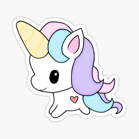 Cute pastel unicorn ~ • Millions of unique designs by independent artists. Find your thing. Unicorn Drawing Easy, Kids Paint Night, Easy Sketching, Unicorn Picture, Beadwork Ideas, School Timetable, Mythical Beasts, Unicorn Drawing, Cute Easy Doodles