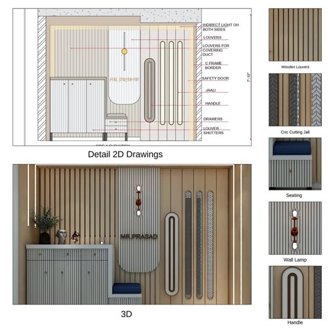 Design & Decor | Trusted Interior Design Studio | “Comprehensive Entrance Detail: Precise 2D and Stunning 3D Renderings” #interior #interiordesign #interiorstyled #entrance #entrancedecor… | Instagram Entrance Design Wall, Architectural Studio Design, Passage Interior Design House, Flat Entry Design, Interior Design Details Drawing, Building Entry Design, Entrance Design Interior Entryway, Entrance Design Interior, Interior Details Drawing