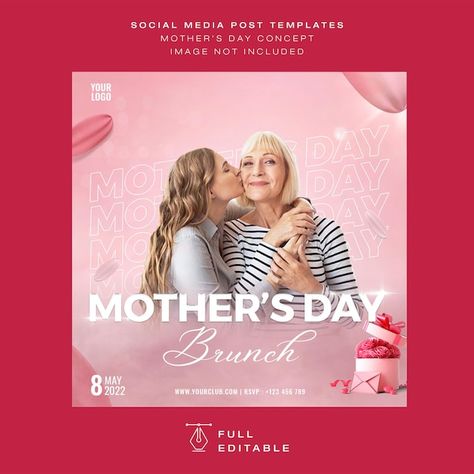 Clean modern happy mothers day mother an... | Premium Psd #Freepik #psd #minimal-social-media #minimal-post #minimal-template #post Minimal Template, Mothers Day Brunch, Clean Modern, Post Templates, Media Post, Happy Mothers Day, Happy Mothers, Social Media Post, Graphic Resources