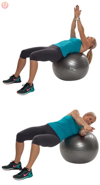 Yoga Recipes, Stability Ball Abs, Yoga Types, Chris Freytag, Strength Training Women, Ball Workouts, Stability Ball Exercises, Ball Workout, Chest Fly