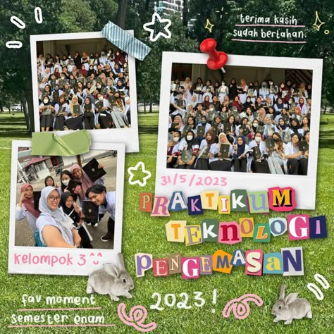 Class Photo Aesthetic, Scrapbook Art Collage, Canva Scrapbooking Ideas, Online Scrapbook Ideas, Template Canva Feed Ig Kelas, Scrapbook Ig Post, Scrapbook Canvas Ideas, Scrapbook Ideas Instagram, Ig Kelas Ideas