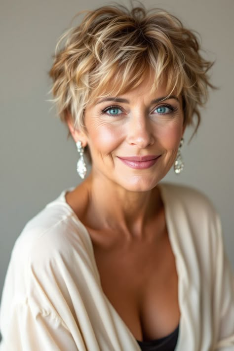 50 Stunning Pixie Cuts That Prove Age Is Just a Number for Women Over 60 Shaggy Short Hair, Choppy Hair, Messy Short Hair, Hair Cuts For Women, Short Hair Haircuts, Short Haircut, Your Opinion, Short Hair Cuts For Women, Pixie Cuts