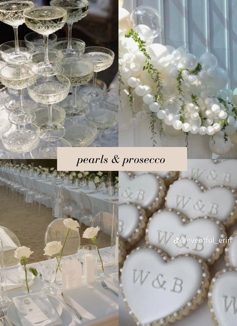 Pearl Wedding Centerpieces, Pearl Bridal Shower, Showers Ideas, Pearl Party, Bridal Shower Inspo, Bridal Theme, Bridal Shower Themes, Wedding Shower Decorations, Bridal Shower Inspiration