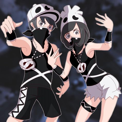 SuMo playable trainers as Team Skull members!  (OC) Pokemon Team Skull, Skull Outfit, Team Skull, Pokemon Team, Pokemon Oc, Skull Clothing, Pokemon Teams, Pokemon Trainer, Random Stuff