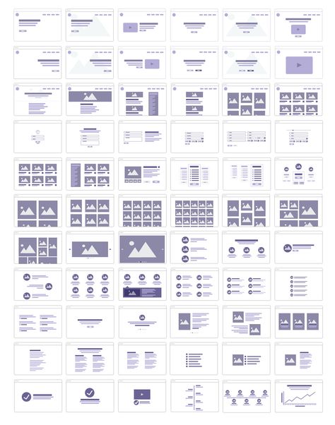 Website Flowcharts Web Design Page Blocks, Web Design Page, Web Wireframe, Responsive Web Design Layout, Wireframe Template, Website Home Page, Sims Ideas, Design Page, App Design Inspiration