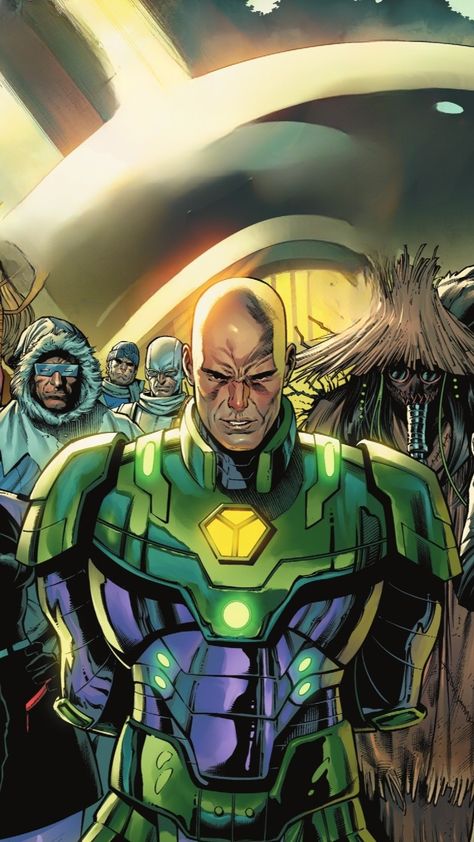 Lex Luthor Comic Art, Lex Luthor Dc Comics, Lex Luthor Wallpaper, Legion Marvel Comics, Lex Luthor Art, Lex Luthor Comic, Dark Crisis, Superman Villains, Injustice League