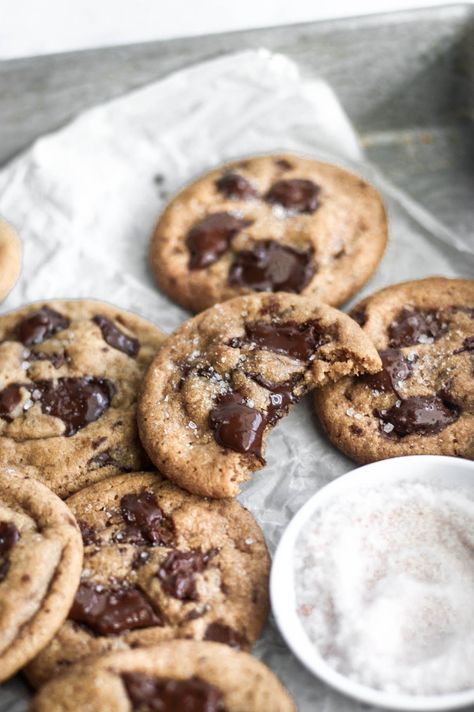 Salted Dark Chocolate Chunk Cookies - Planted Priyanka Sea Salt Dark Chocolate Cookies, Sea Salt Pistachio Dark Chocolate Chip Cookies, Salted Chocolate Chunk Cookies, Dark Chocolate Chunk Cookies, Dark Chocolate Chunk Oatmeal Cookies, Dark Chocolate Sea Salt Cookies, Dark Chocolate Sea Salt, Chocolate Chunk Sea Salt Cookies, Sea Salt Cookies