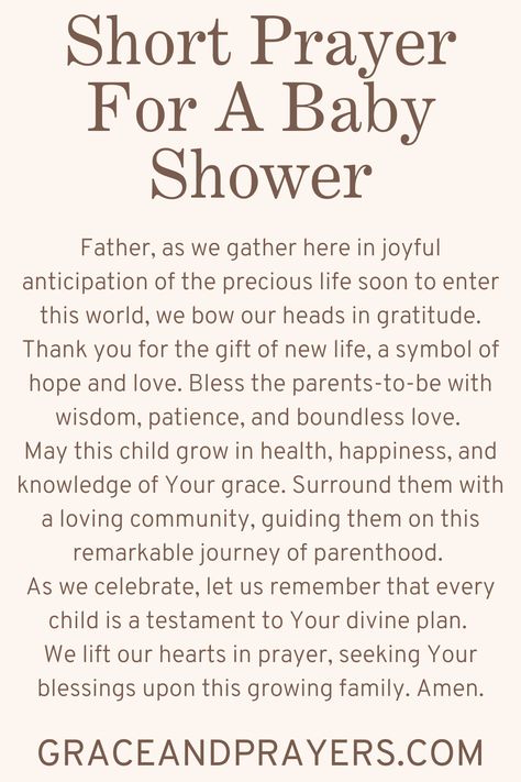 Are you seeking prayers for a baby shower? Then we hope you can use these 11 heartwarming prayers for the baby and all those included! Click to read all prayers for a baby shower. Bible Themed Baby Shower Ideas, Baby Shower Devotional Christian, Baby Shower Prayers For Baby, Church Baby Shower Ideas, Catholic Baby Shower Ideas, Religious Baby Shower Ideas, Prayers For Baby Shower Printable, Baby Shower Bible Verses, Miracle Baby Shower Theme