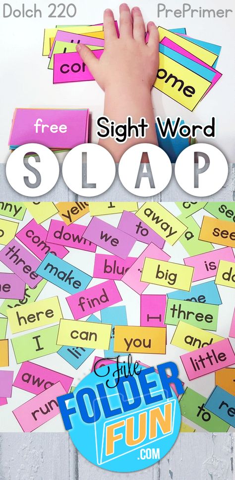 Sight Word Of The Day, Slap Game, The Sight Word, Sight Word Fun, Sight Words Printables, Teaching Sight Words, Sight Words Kindergarten, Sight Word Practice, Sight Word Activities