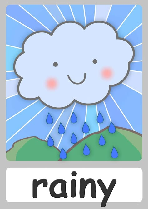 FREE weather Flashcards For Kindergarten! Teach weather easily with these cute… Weather Kindergarten, Weather Flashcards, Flashcards For Kindergarten, Weather For Kids, Weather Activities Preschool, Teaching Weather, Preschool Charts, Free Flashcards, Weather Worksheets