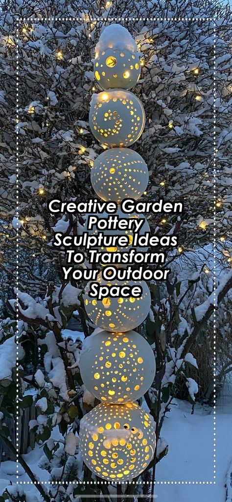 Transform your outdoor space with our creative garden pottery sculpture ideas! Discover unique ways to incorporate pottery into your garden design, adding personality and charm to your landscape. From whimsical creatures to elegant abstract forms, these sculptures will enhance your garden's aesthetic and create a stunning focal point. Explore innovative designs that inspire your creativity and elevate your gardening experience. Pottery Sculpture Ideas, Garden Sculpture Ideas, Outdoor Sculpture Garden, Garden Statues For Sale, Whimsical Creatures, Yard Sculptures, Rock Sculpture, Statues For Sale, Abstract Forms