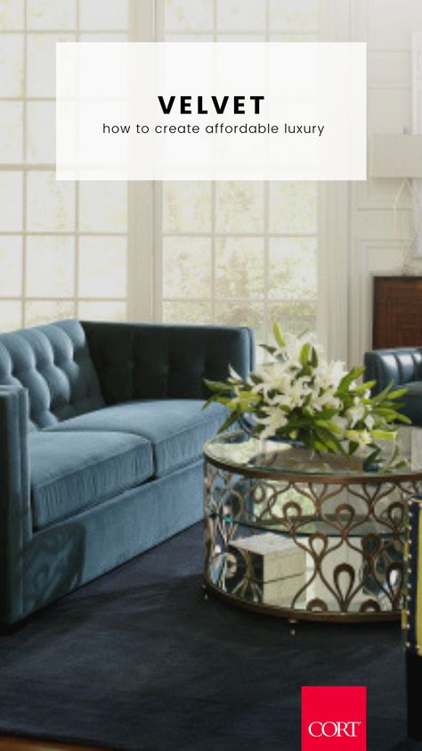 When you’re looking for the right furniture to dress up with velvet, consider the affordability of gently used furniture. CORT Outlets offer a premium selection of styles for every room and every taste. Luxury Bedrooms, Affordable Interior Design, Wooden Dining Chairs, Own House, Tuscan Decorating, Shabby Chic Bedrooms, Chic Bedroom, Country Farmhouse Decor, Contemporary Bedroom