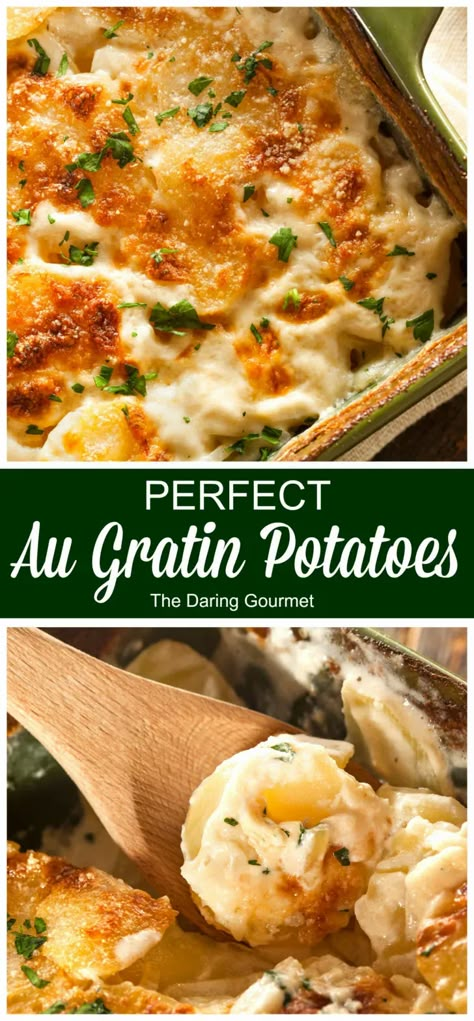 PERFECT Au Gratin Potatoes Au Gratin Potatoes Recipe, Gratin Potatoes Recipe, Daring Gourmet, Gratin Recipes, Au Gratin Potato Recipes, Au Gratin Potatoes, Gratin Potatoes, Au Gratin Recipes, Potatoes Au Gratin