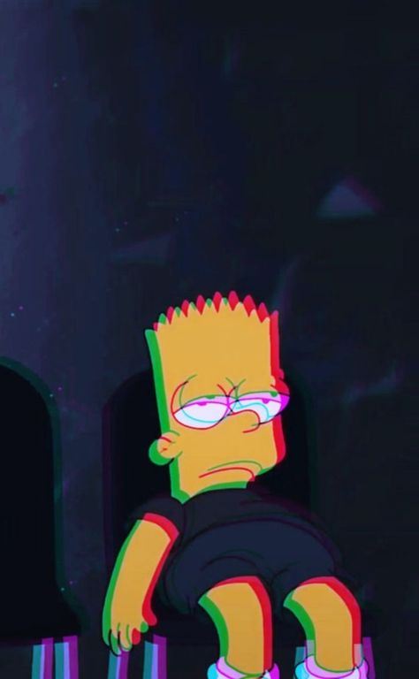 Bart Simpson Art, Chill Wallpaper, Dark Black Wallpaper, Cartoon Drawings Disney, Hacker Wallpaper, Retro Wallpaper Iphone, Glitch Wallpaper, Simpsons Art, Cute Fall Wallpaper