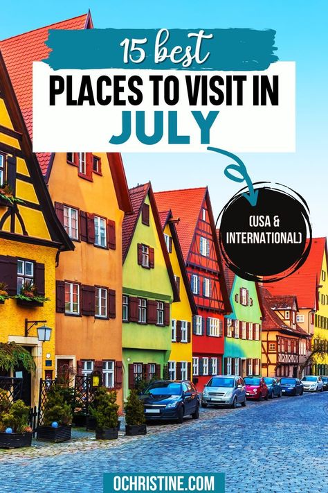 U.s. Vacation Destinations, Summer Destinations In The Us, Best Places To Visit In June, Best Usa Travel Destinations, Summer Vacation Ideas In The Us, Europe In July, Cheap Travel Destinations In The Us, Best Summer Vacations In The Us, Cheap Places To Travel In The Us