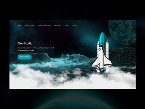 Parallax Effect Website, Parallax Effect Animation, Ppt Animation, Parallax Website, Website Animation, Parallax Effect, World Web, Landing Page Inspiration, Moon Vector