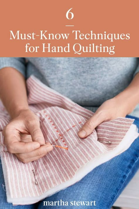 Quilting Hand Stitches, Quilt Hand Stitching Patterns, Traditional Hand Quilting, How To Make A Quilt For Beginners By Hand, Hand Embroidery Quilts, How To Big Stitch Hand Quilt, Hand Stitching A Quilt, Long Stitch Hand Quilting, Hand Quilt Designs