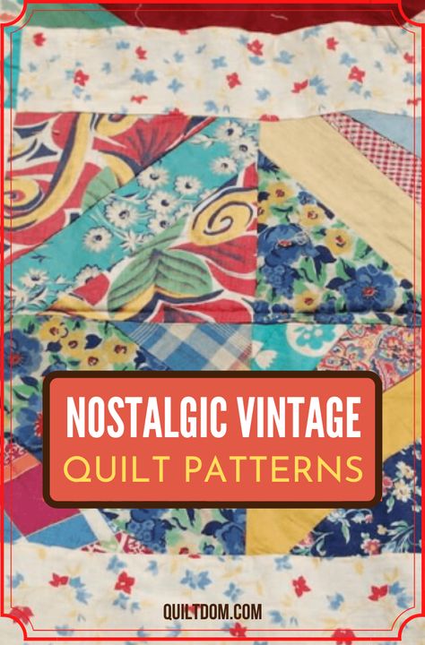 Create beautiful and nostalgic patterns in these collection of vintage quilt patterns for free for you next quilting project. Antique Quilts Patterns Free, Old Fashioned Quilts Patterns, Vintage Quilt Block Patterns Free, Victorian Quilt Patterns, Amish Quilt Patterns Free, 1930s Quilt Patterns, Free Vintage Quilt Patterns, Historical Quilt Patterns, Vintage Quilt Patterns