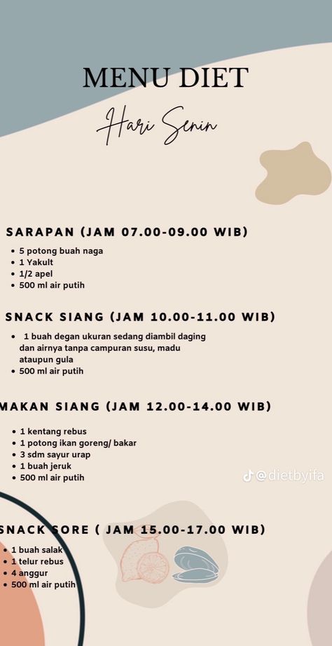 Menu Diet Simple, Tips Diet Sehat, Menu Sehat, Makanan Rendah Kalori, Clean Eating Menu, Telur Rebus, Buah Naga, Diet Sehat, Motivasi Diet