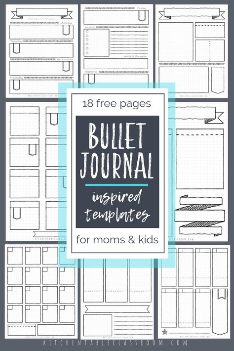 bullet journal printables bullet journal template bullet journal PDF bullet journal pages 6 Bullet Journal For Kids, Free Bullet Journal Printables, Bujo Printables, Bullet Journal Calendrier, Bullet Journal Templates, Journal Tips, Bujo Layout, Bullet Journal Page, Top Websites