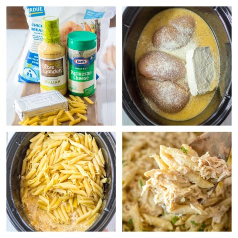 Slow Cooker Olive Garden Chicken, Olive Garden Chicken Pasta, Easy Slow Cooker Dinner, Olive Garden Chicken, Chicken Entrees, Slow Cooker Dinner, Crockpot Dishes, Crockpot Recipes Slow Cooker, Incredible Recipes