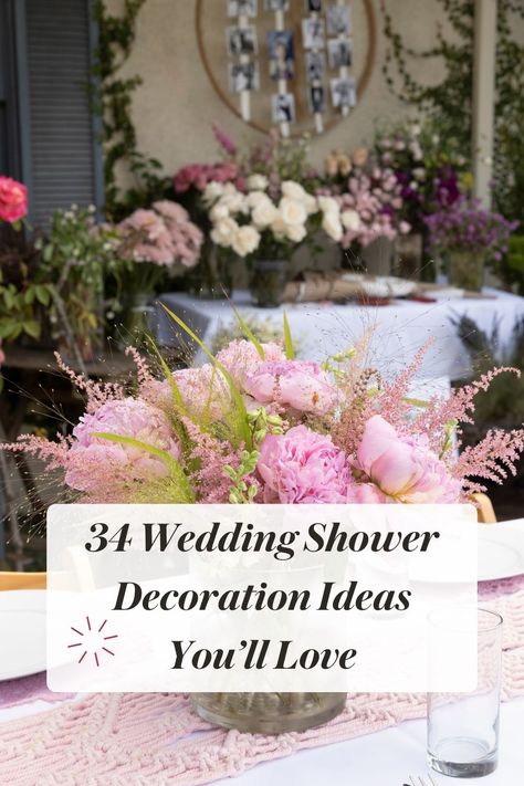 Elevate your wedding shower with these stunning decoration ideas! From elegant centerpieces to charming signage, discover creative ways to transform any space into a magical celebration of love. Explore our curated collection of decor inspiration and make the bride-to-be's shower a day to remember. #WeddingShowerDecor #CelebrationIdeas #BridalShower Bridal Shower Chandelier Decor, Bridal Shower Table Decorations Elegant, Personal Shower Decorations, Table Decorations For Bridal Brunch, Decorations For Bridal Shower Decor, Flowers For Bridal Shower Tables, Bridal Shower Station Ideas, Wedding Shower Flowers, Bridal Shower Flower Ideas