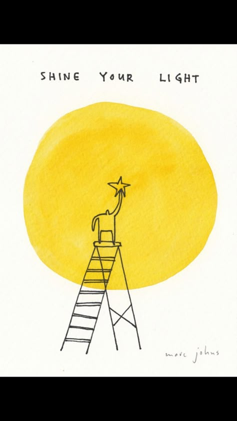 Marc Johns, Life Illustration, 동화 삽화, Shine Your Light, Inspiring Photography, A Ladder, Arte Sketchbook, Arte Inspo, Photo Vintage