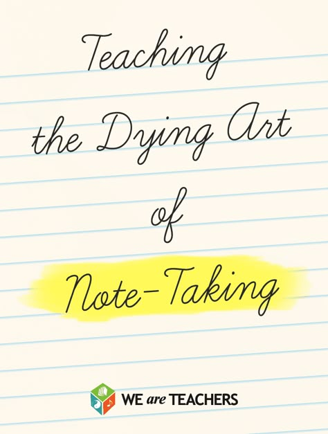 Note Taking Strategies, Teaching Secondary, We Are Teachers, Teacher's Blog, Homeschool High School, High School Classroom, Teaching High School, E Mc2, High School English