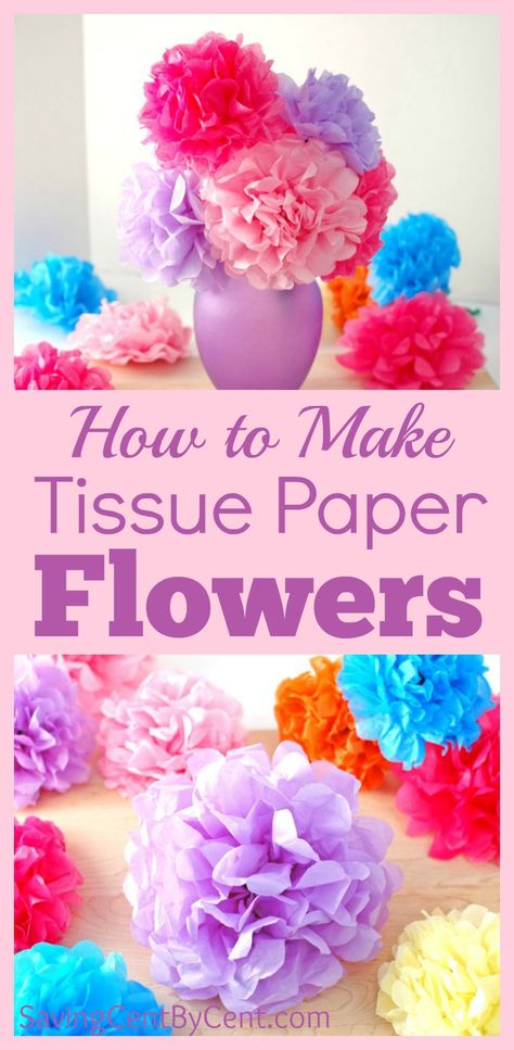 How to make easy tissue paper flowers is one of my most popular posts. Now that it is spring and with summer coming up soon, I decided to make a video about how to make tissue paper flowers. Watch this tissue paper flower video tutorial to add spring decor around the house. It’s also a […] Tissue Paper Flowers Easy, Make Tissue Paper Flowers, Paper Flower Video, Paper Flowers Diy Easy, Tissue Paper Flowers Diy, Crafts Clothes, Tissue Paper Crafts, Friend Request, Tissue Flowers