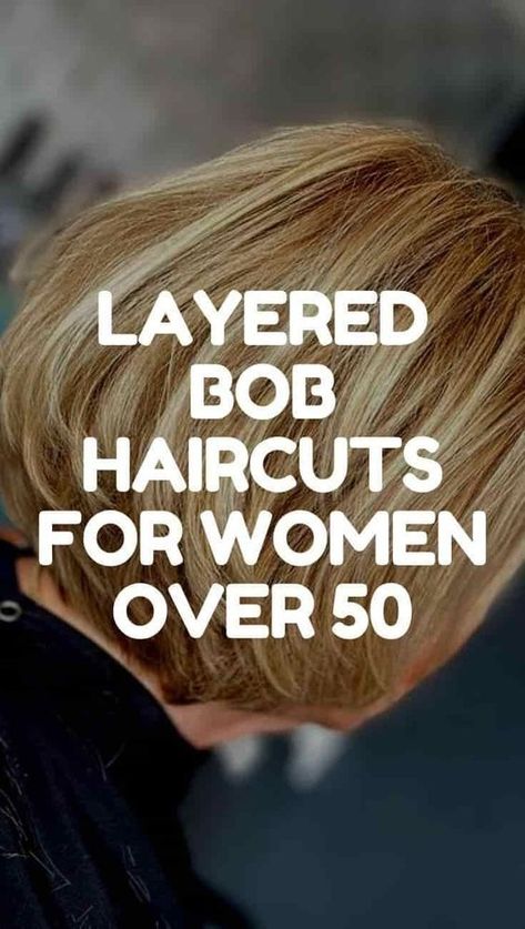 As women reach the age of 50 and beyond, they often seek hairstyles that blend elegance with modern flair. A layered bob is a versatile and timeless choice that can complement various face shapes and hair textures while offering volume and movement. Here are some layered bob haircut ideas tailored specifically for women over 50: Colored Bob, Short Layered Hairstyles, Choppy Bob Hairstyles For Fine Hair, Short Hair Back, Trendy Bob Hairstyles, 60 Hairstyles, Hairstyles For Ladies, Growing Out Short Hair, Breaking Hair