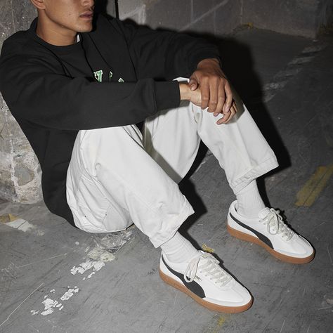 The PUMA Oslo-City OG is back from the archives Puma Oslo City, White Hightop Outfit, Puma Shoes Outfit Men, Puma Palermo Outfit Man, Puma Fenty Outfit, Puma Outfit Mens, Puma Palermo Outfit, Puma Shoes Outfit, Palermo Outfit