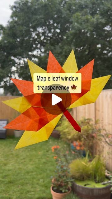 Window Transparency, Bloom Box, Tissue Paper Crafts, Transparent Paper, September 28, Maple Leaves, Maple Leaf, Tissue Paper, Nature Inspired