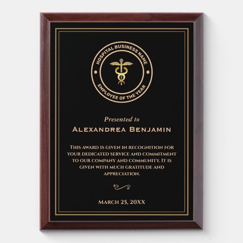 Employee Appreciation Awards, Graduation Awards, Award Plaque, Award Certificates, Business Company, Employee Appreciation, Business School, Business Names, School Office